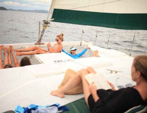 Relax on the Manta Ray Catamaran Costa Rica
